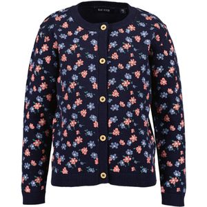 Blue Seven - Cardigan - Nachtblauw - Lange Mouwen - Knoopsluiting