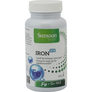 Iron Xtr | 25 mg Ijzer in een capsule | Met vitamine C voor een betere opname van ijzer | 60 Capsules