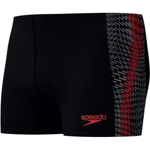 Speedo eco+ tech panel aqsh bla/red in de kleur zwart.