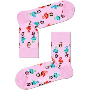Happy Socks Flamingo Half Crew Sokken - Maat 36-40