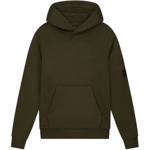 Malelions - Kids Nylon Pocket Hoodie - Moss Green