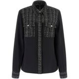 Guess - Sandra - Dameshemd - Geweven Stof - Lange Mouwen - Metallic Vezels