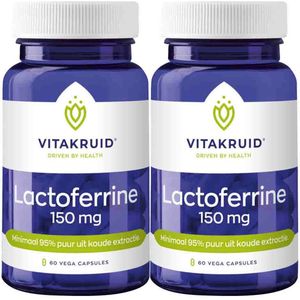 Lactoferrine - 150mg - Glutenvrij - Vegetarisch - Koude Extractie