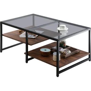 Pochon - Salontafel Pema - Walnoot - 60x100x45