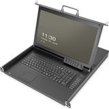 Digitus - HD LCD KVM-console - 17 Inch - Full-HD - Antireflecterend Glas
