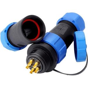 IP68 waterdicht luchtvaart stopcontact kabel connector plastic luchtvaart stekker-basis IP68 installatie draad 110-380 V (5-pin) - outdoor connector