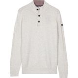 Baileys – Heren – Gebreide trui – Wollen – Pullover – Regular fit – Licht beige – 520095-825
