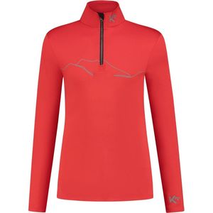 KOU Sportswear Skipully Heren Mountain - Rood - Midlayer Shirt Wintersport - Maat S