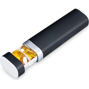 Schattige pillendoos 7 dagen Betife dagelijkse pillenorganizer - wekelijkse reistablet-organizer - zwart