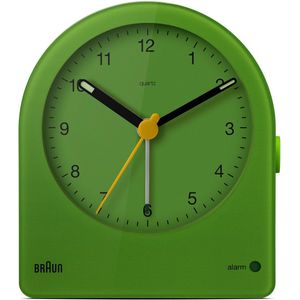 Braun BC22GN - Wekker - Analoog - Halfrond - Alarm - Stil uurwerk - Groen