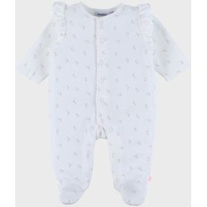 Noukie's 1-delige Pyjama met ruches wit - Maat 46
