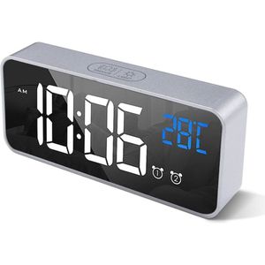 Digitale Wekker met Temperatuurweergave, Snooze Functie, en Dual Alarmen