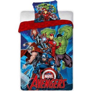 Avengers dekbedovertrek - eenpersoons - Marvel dekbed - 140 x 200 cm.