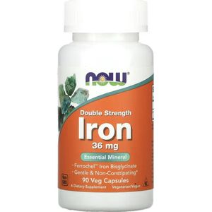 NOW Foods - IJzer 36 mg - Dubbele Sterkte - 90 Capsules
