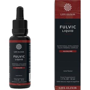 Life Elixir - Fulvinezuur Alkaline - 50 ml - Natuurlijk Supplement - Allergeenvrij