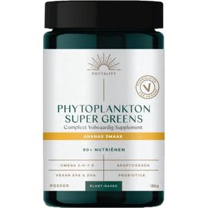 Phytality - Phytoplankton Super Greens - Poeder - Groen - Plantaardig