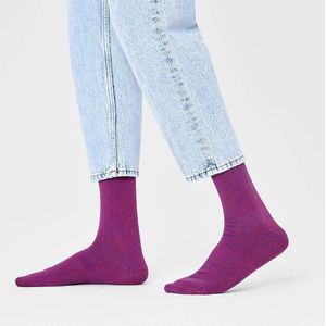 Happy Socks - Im Solid Thin Crew Sock - Unisex - Sokken