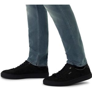 Van Lier - Heren - Zwarte nubuck sneakers - Maat 45