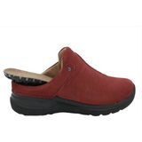 Wolky - Holland DB - Dames Slipper - Cherry Red - Nubuckleer