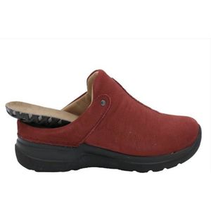Wolky - Holland DB - Dames Slipper - Cherry Red - Nubuckleer
