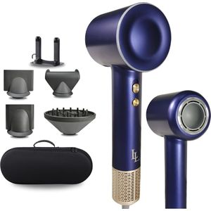 Largolash V6 Fohn met Diffuser - Fohn - Ionische Haardroger - Haardroger - Nieuwste versie Juni 2024 - 2000W - Navy