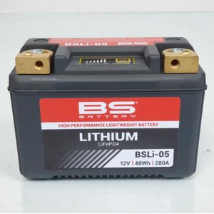 Batterie Lithium BS Battery pour Moto Ducati 1099 Streetfighter S 2010 à 2012 BSLi-05 / LT12B / HJT12B-FP / 12V 48Wh Neuf