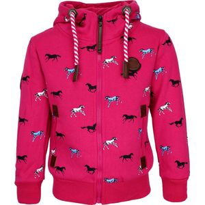 S&C Vestje paardjes roze limited Kids & Kind Meisjes Roze - Maat: 110/116