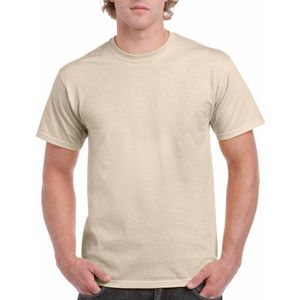 Zandkleur katoenen shirt voor volwassenen M (38/50)