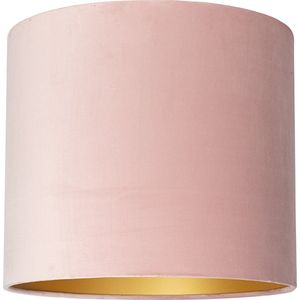 Uniqq Lampenkap velours roze Ø 40 cm - 40 cm hoog
