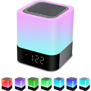 EXCITAT - Nachtlampje - Dimbaar - Bluetooth Luidspreker - Wekker - 5-in-1 Multifunctioneel