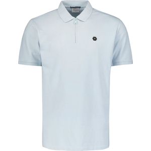 No Excess Mannen Klassieke Stretch Polo Hemelsblauw XL