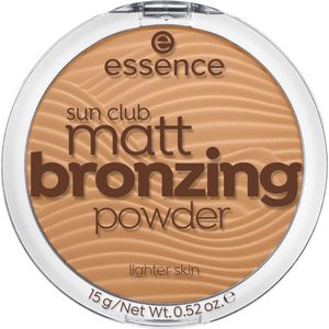 essence Sun Club Matt Bronzing Powder 01 Natural - 3 x 15 gr - Voordeelverpakking