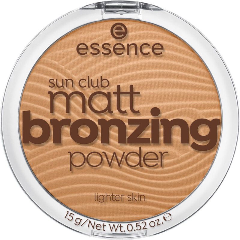essence Sun Club Matt Bronzing Powder 01 Natural - 3 x 15 gr - Voordeelverpakking