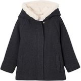 Vertbaudet - Mantel met Capuchon - Wollen Stof - Voor Meisjes