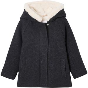 Vertbaudet - Mantel met Capuchon - Wollen Stof - Voor Meisjes