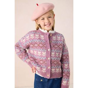 Sissy-Boy - Jacquard Vest - Paars - Met Print