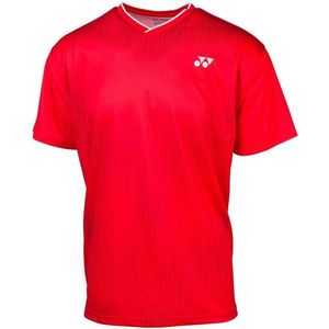 Yonex Sportshirt Crew Neck Heren Polyester Rood Maat Xs