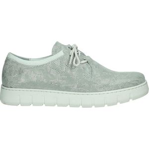 Wolky Veterschoenen Vic Summer lichtgrijs geprint suede