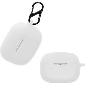 kwmobile Hoes geschikt voor JBL Wave Beam - Siliconen cover voor oordopjes in wit