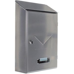 Rottner Brievenbus Pisa Zilver |30x23,5x9,5cm|