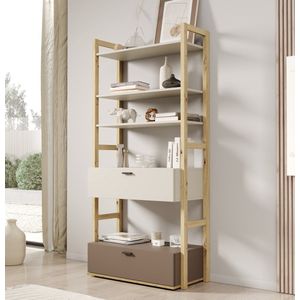 Meubella - Kinderboekenkast Livingston - Beige - 85 cm