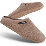 Komforty Pantoffels, uniseks, antislip pantoffels voor binnen en buiten, warme pantoffels, beige, 43 EU