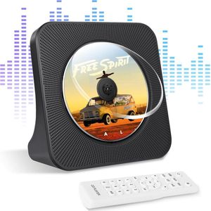 Draagbare CD-speler - Bluetooth - FM-radio - Compacte Muziekspeler met USB en Hoofdtelefoonaansluiting