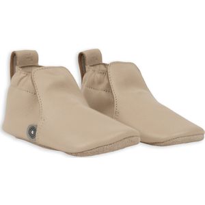 Lodger - Leren babyslofjes - beige - maat 17 - Zachte zool - 11 cm