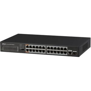 Dahua Technology PFS3125-24ET-190 netwerk-switch Unmanaged L2 Fast Ethernet (10/100) Power over Ethernet (PoE) Zwart