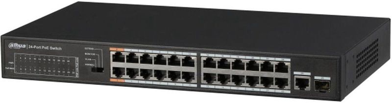 Dahua Technology PFS3125-24ET-190 netwerk-switch Unmanaged L2 Fast Ethernet (10/100) Power over Ethernet (PoE) Zwart