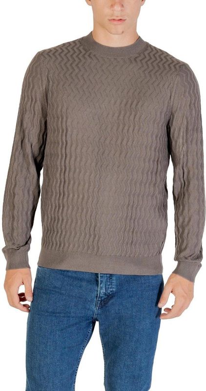 Armani Exchange, Heren, Truien, Beige, Maat: XS Wol,