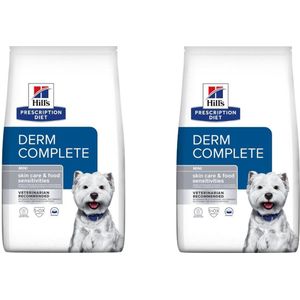 2x Hill's Prescription Diet Derm Complete MINI hondenvoer omgaan met voedselallergieën 1 kg