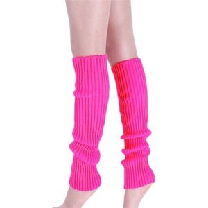 CHPN - Beenwarmers - Roze beenwarmers - 1 Paar - One Size - Acryl - 40 cm - Roze - Carnaval Outfit - Themafeest - Foute Party
