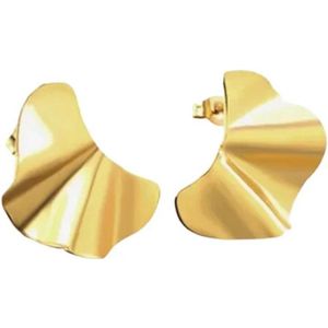 Oorstekers - goud kleurig - statement - minimalistisch - ear party - stainless steel